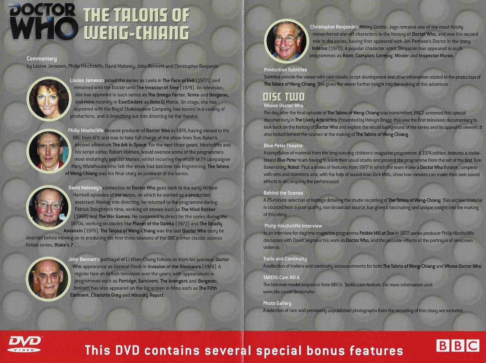 Inserts from BBCDVD 1152